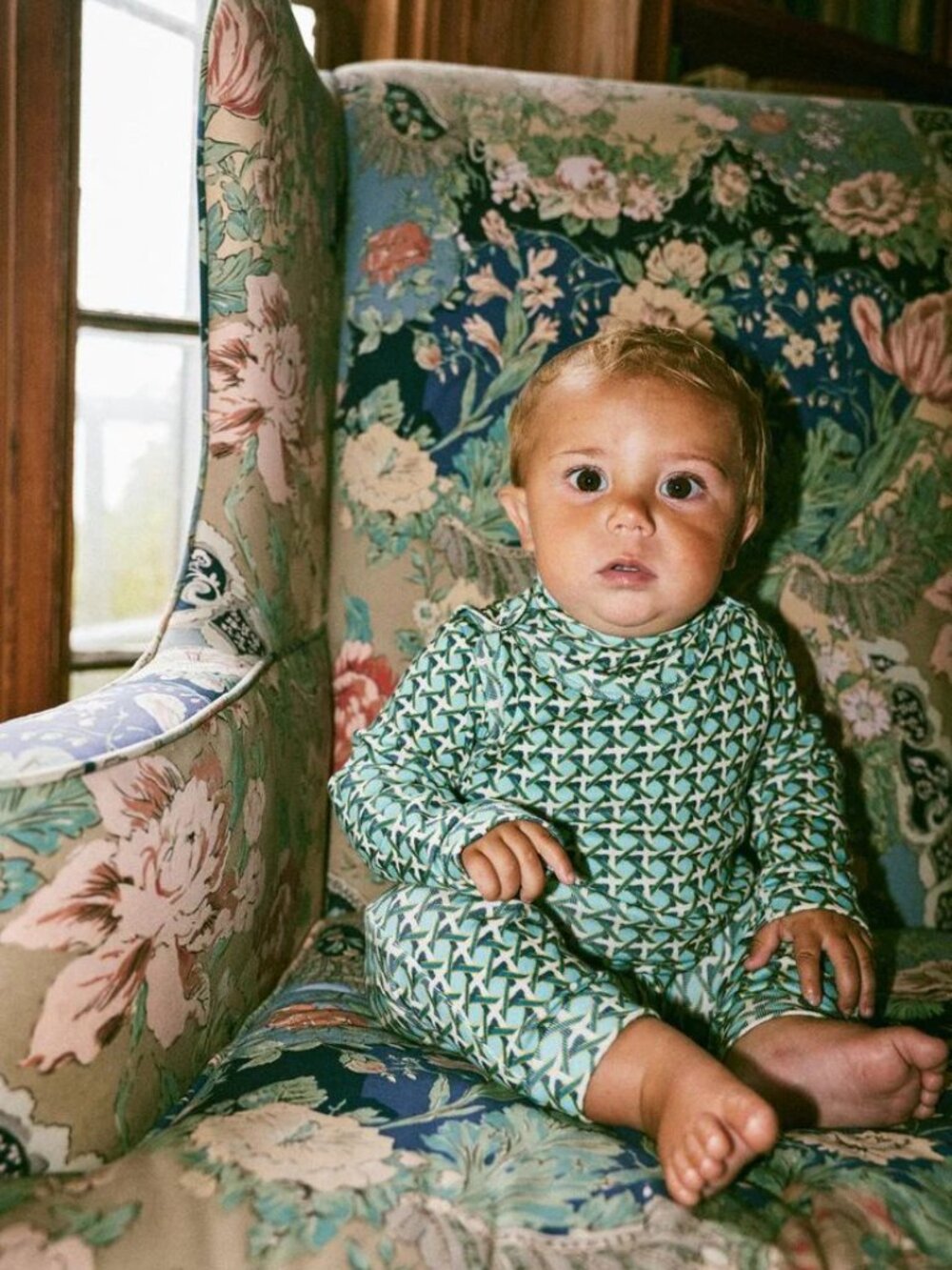 BNWT Misha & Puff Baby Snap Overall - Yonder Lattice, 0-6m